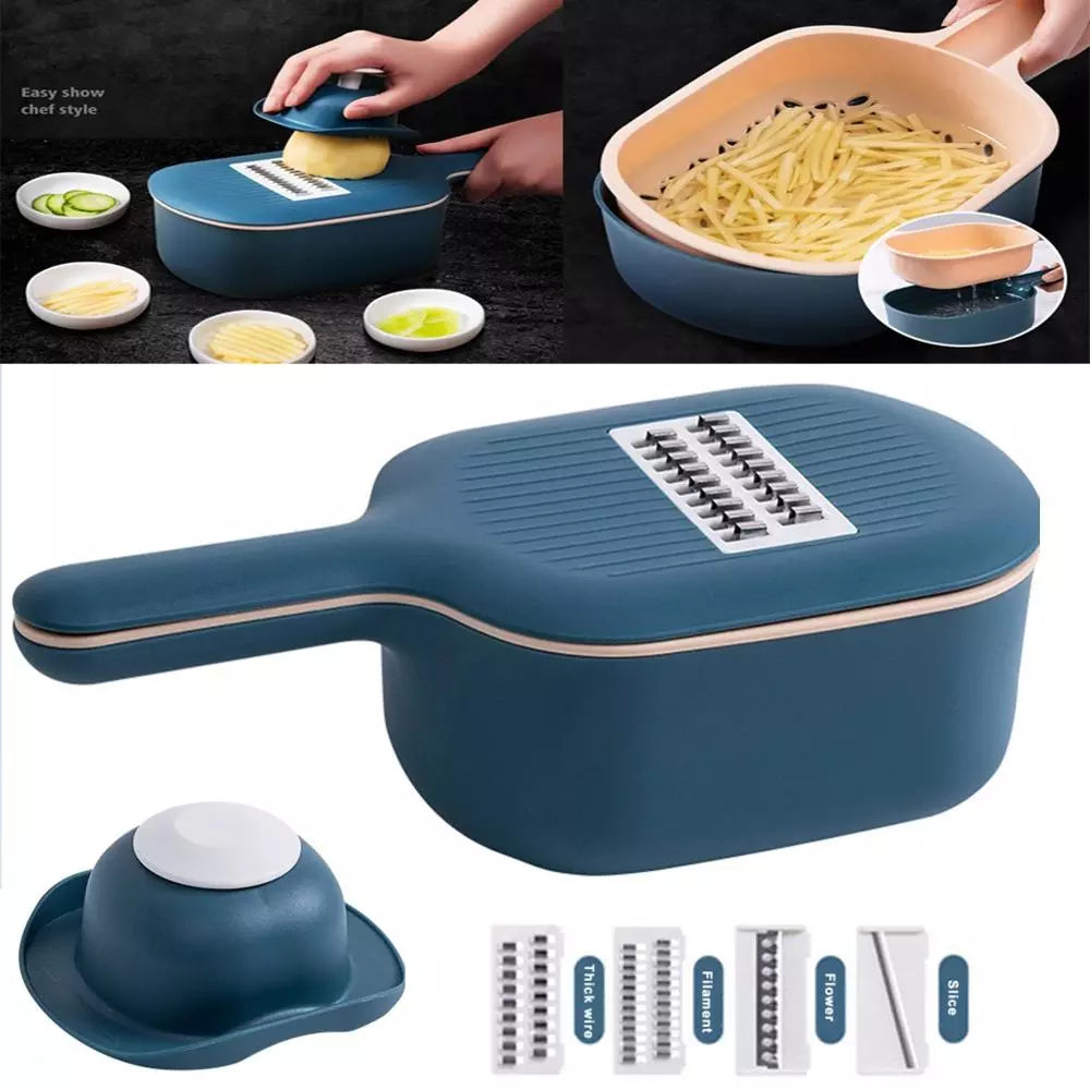 Vegetable Cutter Kitchen Fruit Potato Peeler Carrot Cheese Grater Vegetable Slicer - SECURECAN