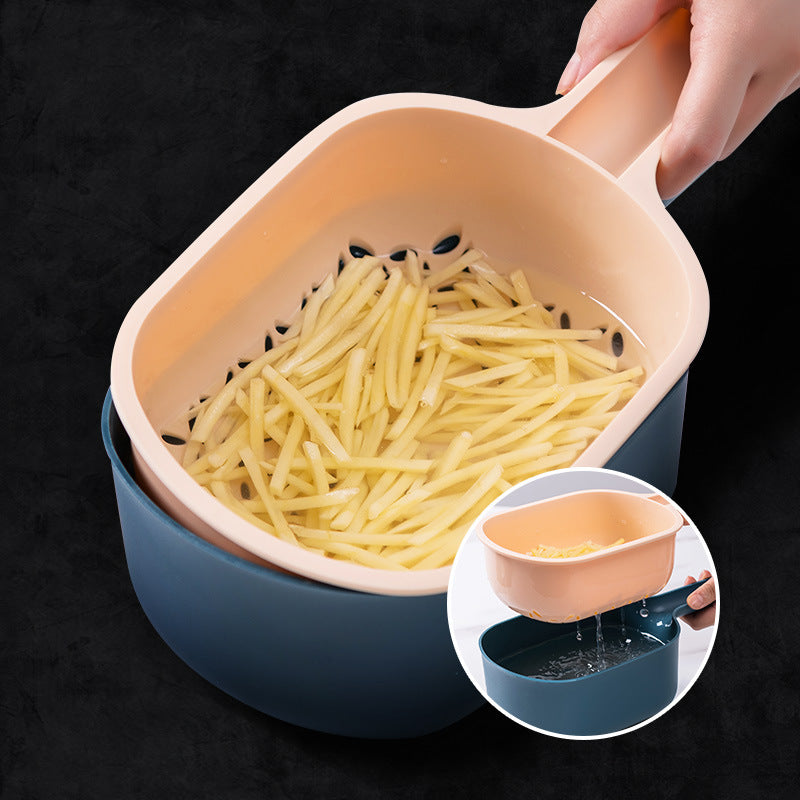 Vegetable Cutter Kitchen Fruit Potato Peeler Carrot Cheese Grater Vegetable Slicer - SECURECAN
