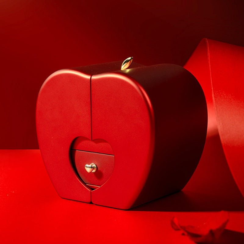 Fashion Jewelry Box Red Apple Gift - SECURECAN