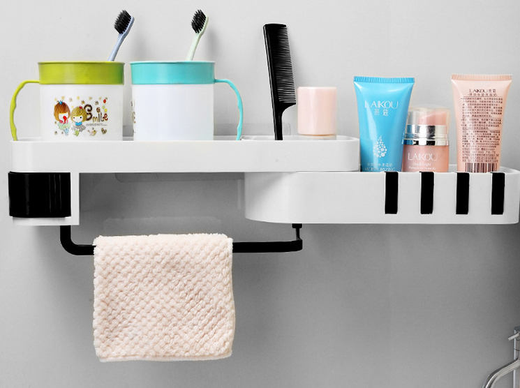 Multifunctional bathroom shelf - SECURECAN