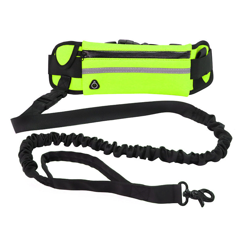 Hands Free Pet Walking And Training Belt With Shock Absorbing Bungee Leash - SECURECAN