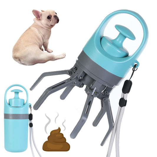 Portable Lightweight Dog Pooper Scooper With Built-in Poop Bag Dispenser - SECURECAN