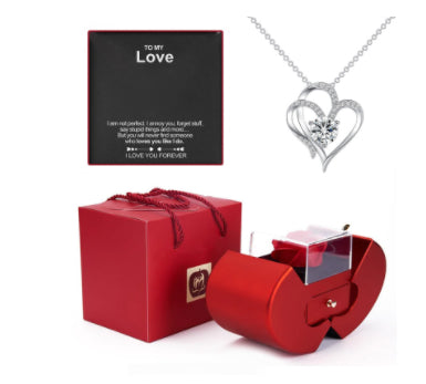 Fashion Jewelry Box Red Apple Gift - SECURECAN