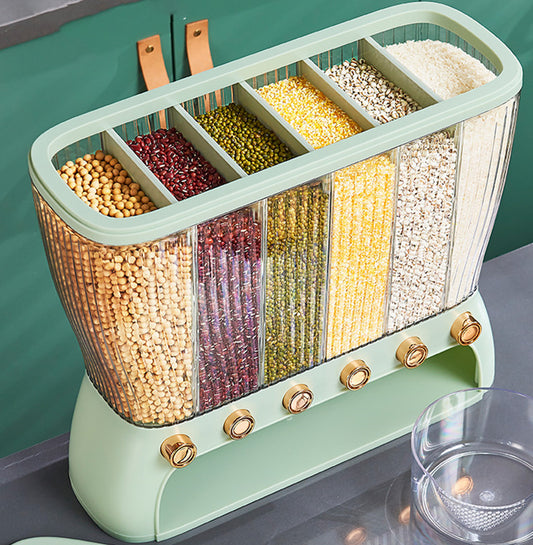 Kitchen Grains Separate Storage Box Compartment - SECURECAN