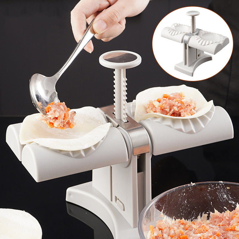 Double Head Dumpling Mold Lazy Artifact Manual Press Noodle Dumpling Maker - SECURECAN