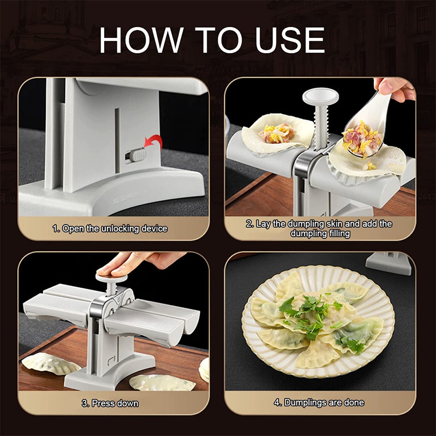 Double Head Dumpling Mold Lazy Artifact Manual Press Noodle Dumpling Maker - SECURECAN