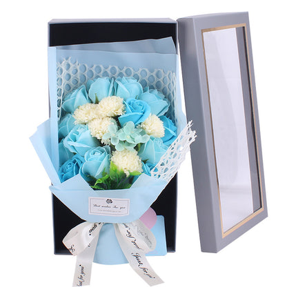 Valentine's Day Gift 19 Rose Soap Bouquet Gift Box - SECURECAN