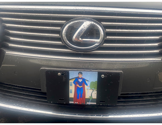 SECURECAN Man Full License Plate