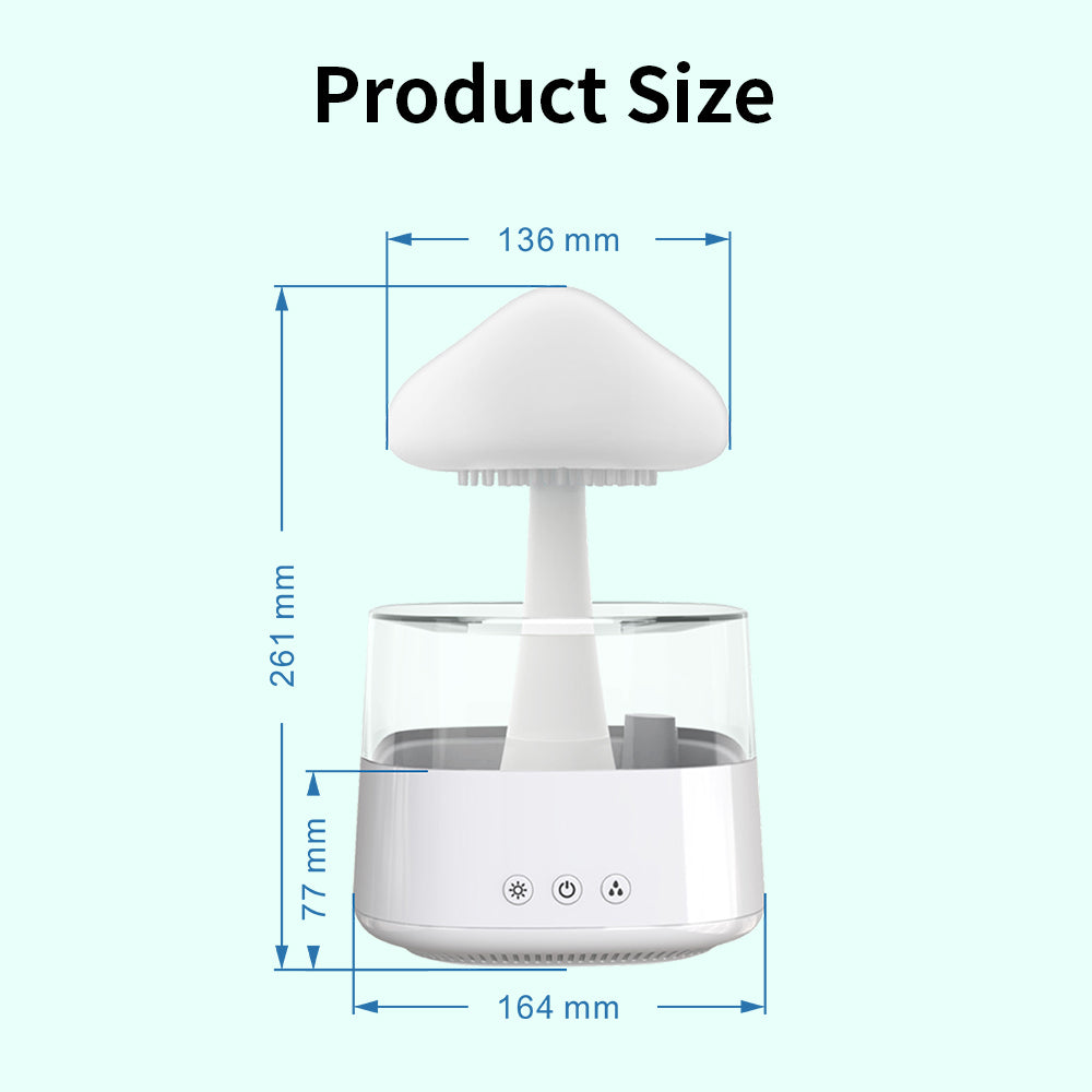 Rain Humidifier Mushroom Humidifier Rain Cloud Humidifier - SECURECAN