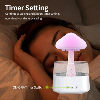 Rain Humidifier Mushroom Humidifier Rain Cloud Humidifier - SECURECAN