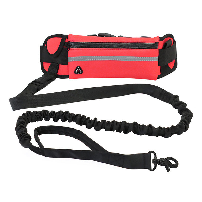 Hands Free Pet Walking And Training Belt With Shock Absorbing Bungee Leash - SECURECAN