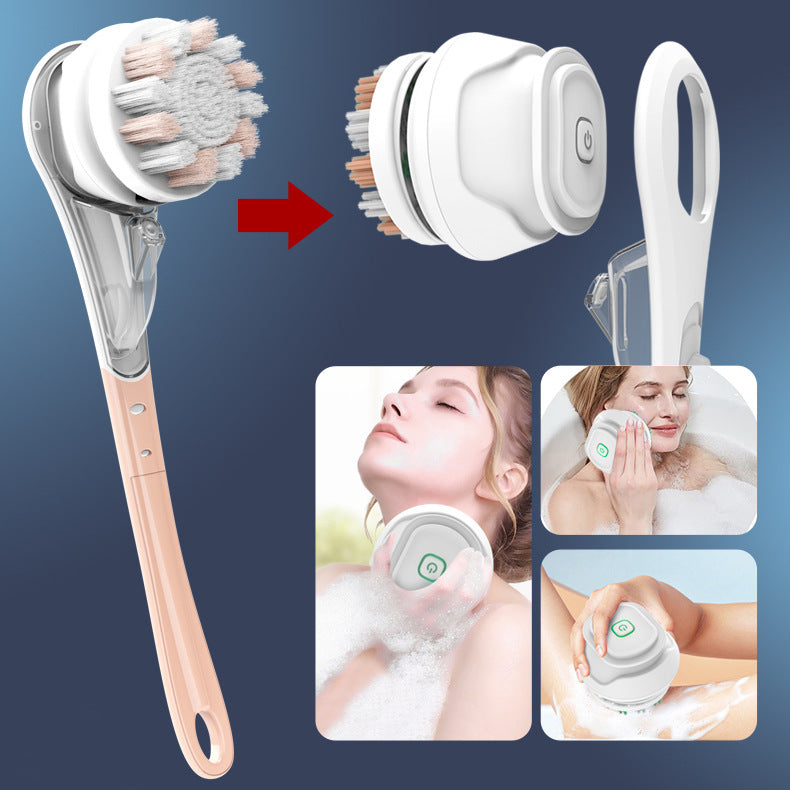 Multifunctional Electric Bath Brush Waterproof Rubbing Brush - SECURECAN